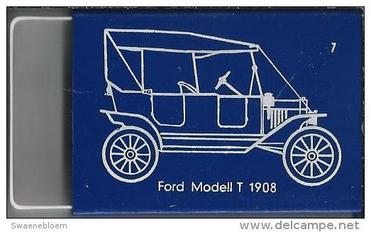 NL.- Luciferdoosje. Ford Model T 1908.  No. 7. Automobiel. Matchbox. Allumettes. Luciferdoos. - Luciferdozen