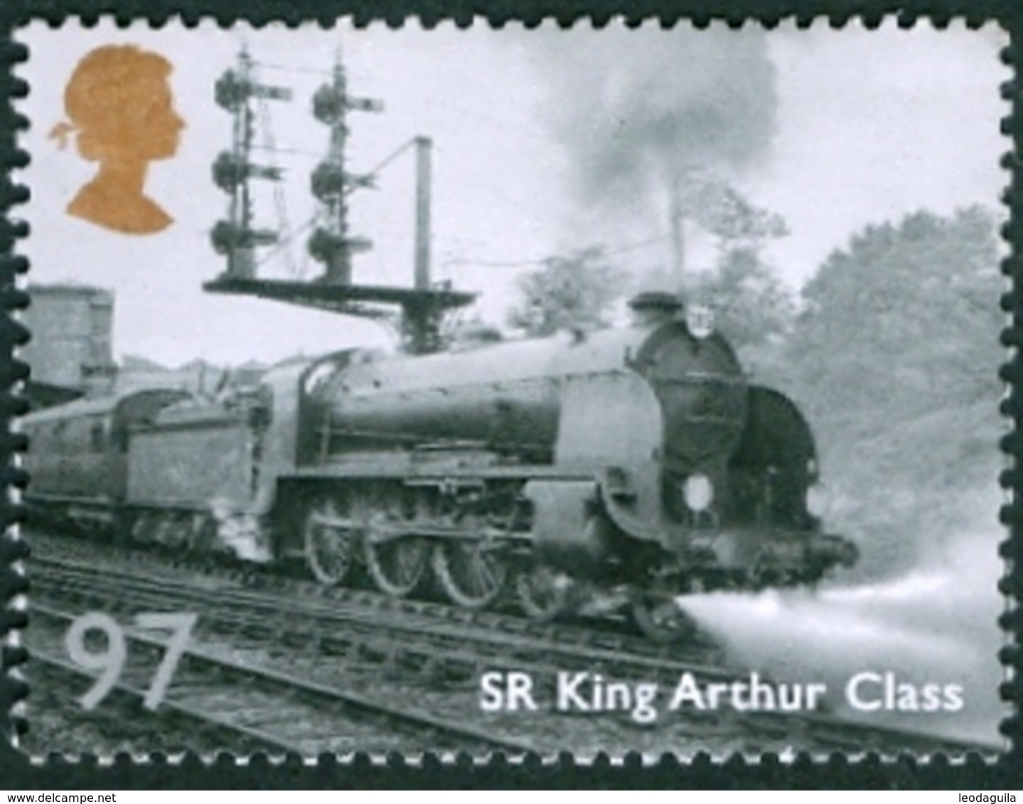 GREAT BRITAIN #3114  -  GREAT BRITISH RAILWAYS - SR KING ARTHUR CLASS 97P  - 2010 - Unused Stamps