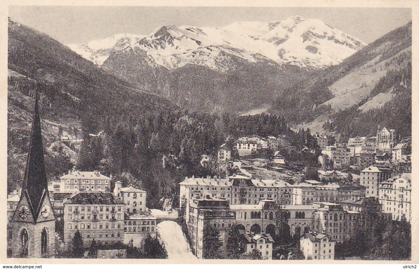 AK Blick Von Der Villa Anna Auf Badgastein Und Radhausberg - 1954 (43790) - Bad Gastein