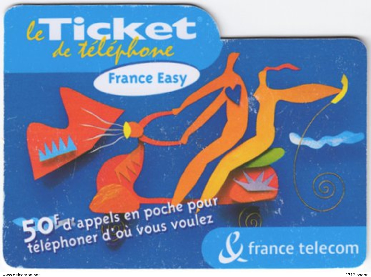 FRANCE C-607 Prepaid Telecom - Cartoon - Used - Mobicartes