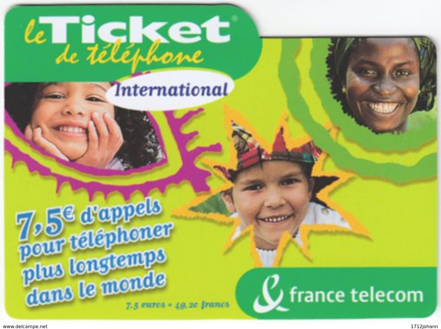 FRANCE C-609 Prepaid Telecom - Used - Nachladekarten (Refill)