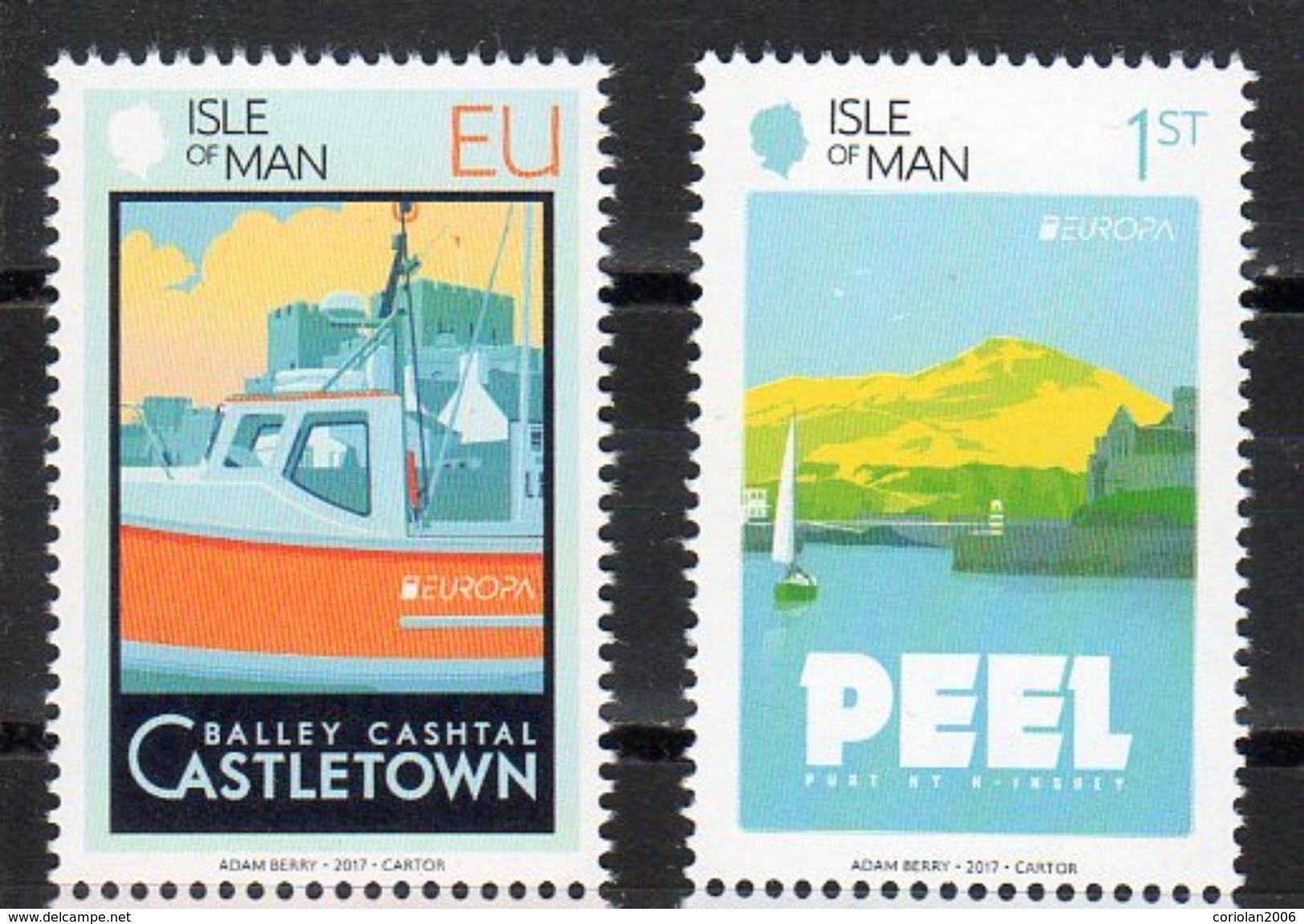 Man Island 2017 Europa  Set 2 Stamps - 2017