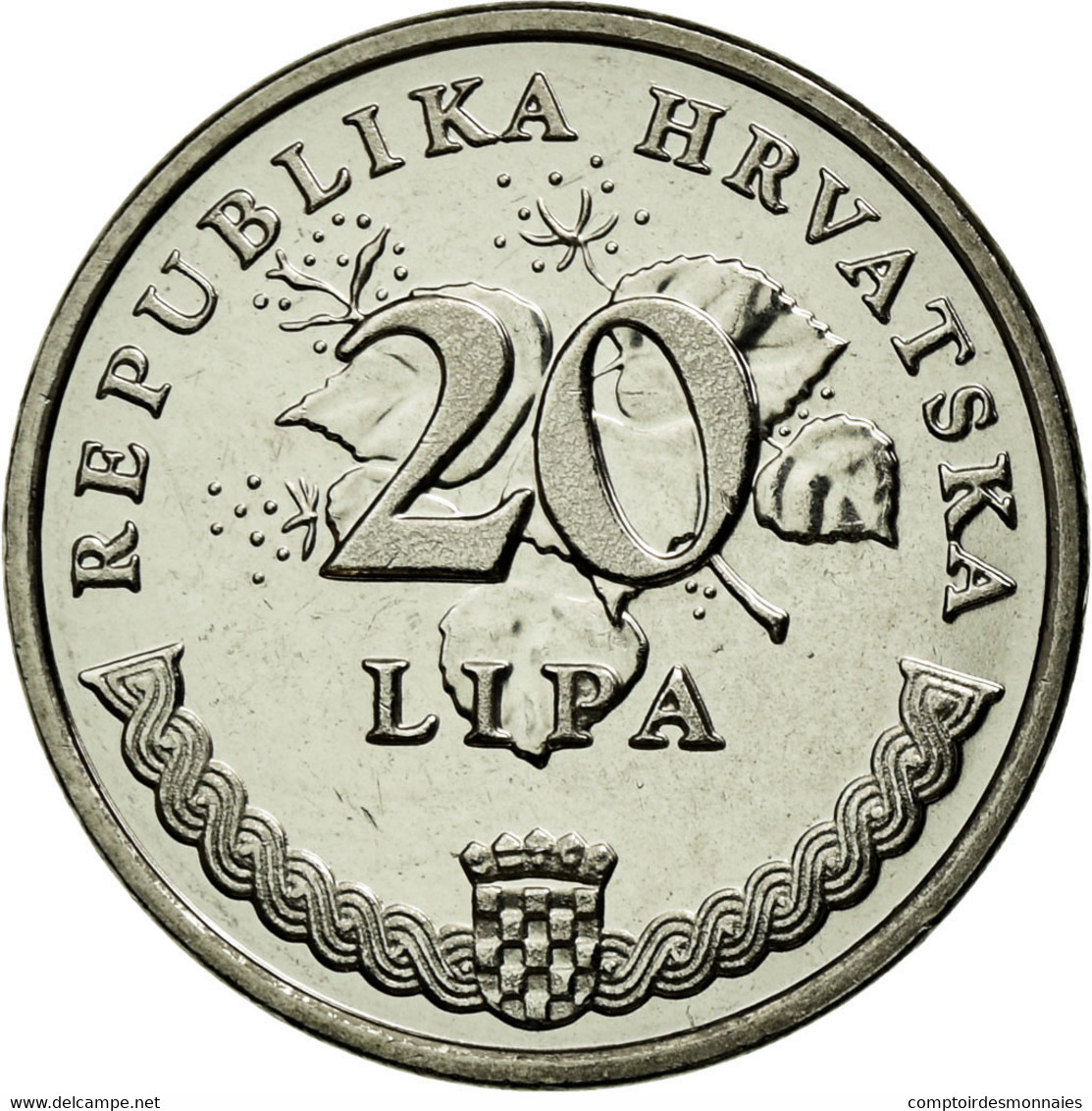 Monnaie, Croatie, 20 Lipa, 1999, SUP, Nickel Plated Steel, KM:7 - Kroatië