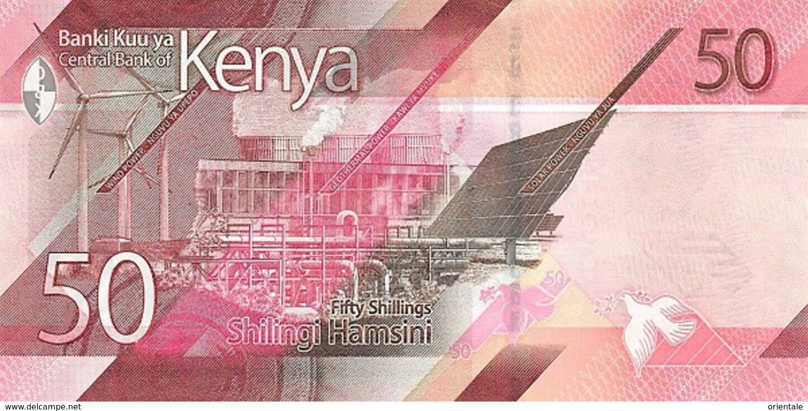 KENYA P. NEW 50 S 2019 UNC - Kenia