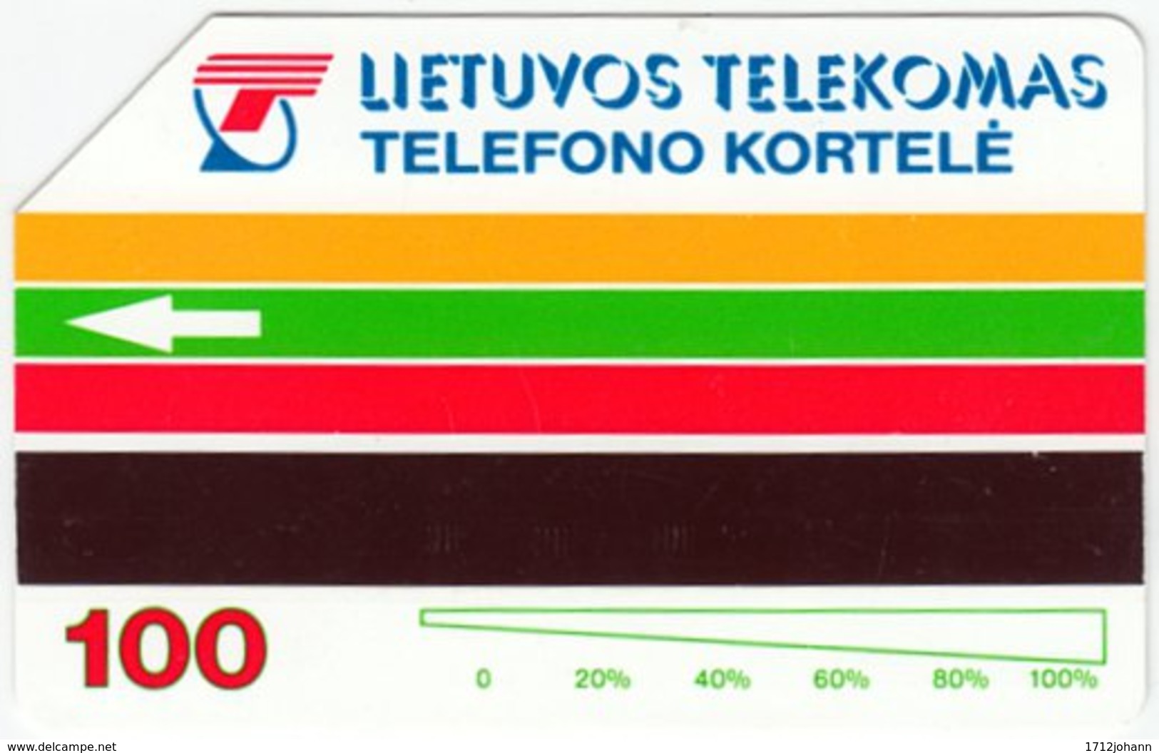 LITUHANIA A-257 Magnetic Telekomas - Culture, Cathedral - Used - Lithuania