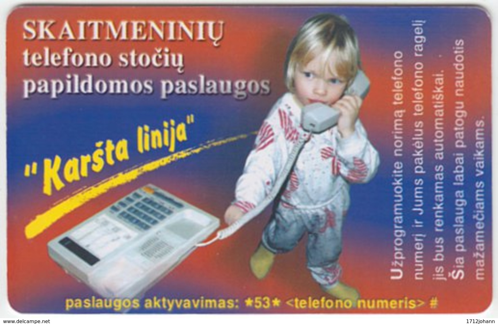 LITUHANIA A-330 Chip Telekomas - Communication, Telephone - Used - Lithuania