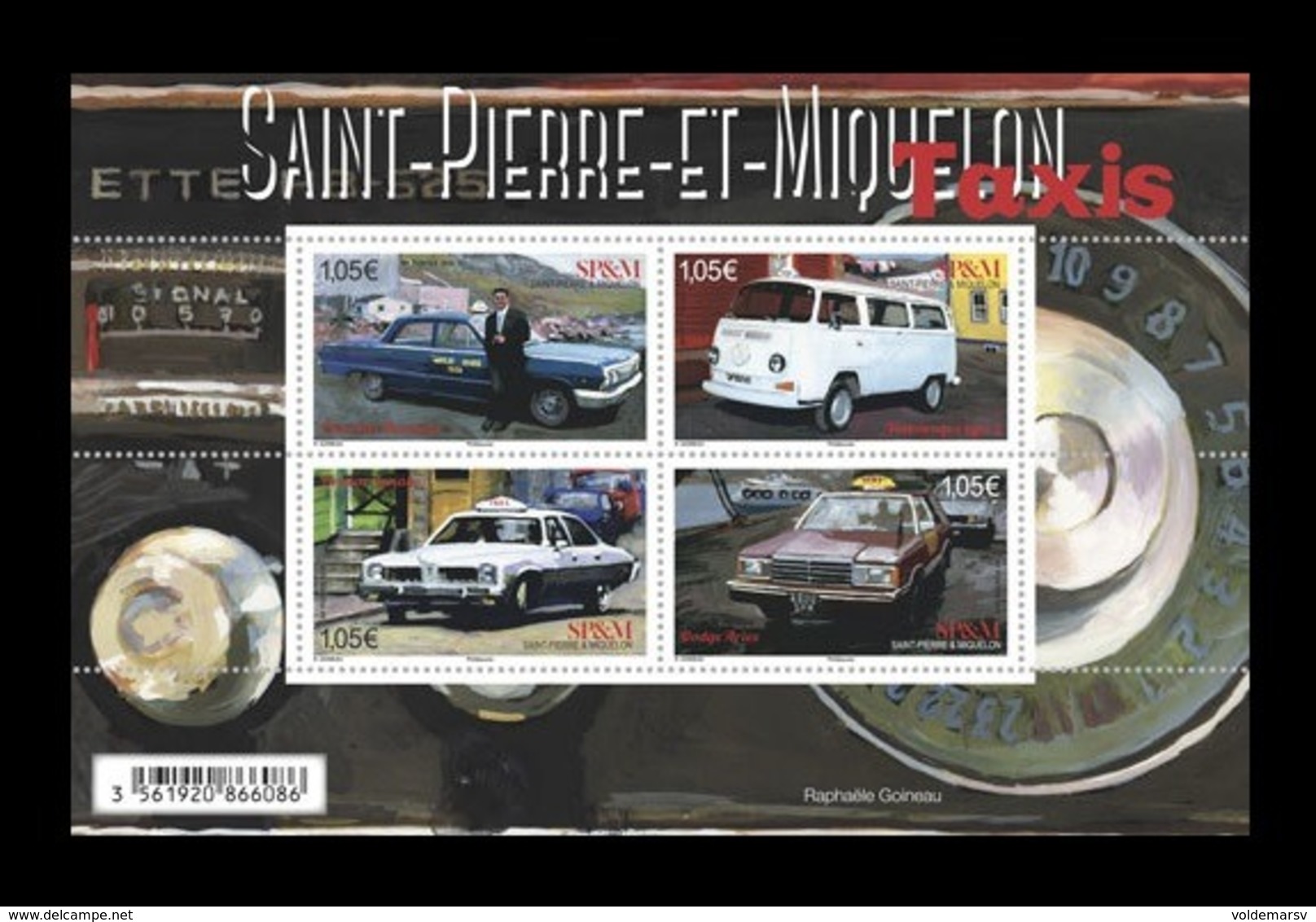 St. Pierre And Miquelon 2019 Mih. 1315/18 (Bl.37) Taxi Cars MNH ** - Nuevos