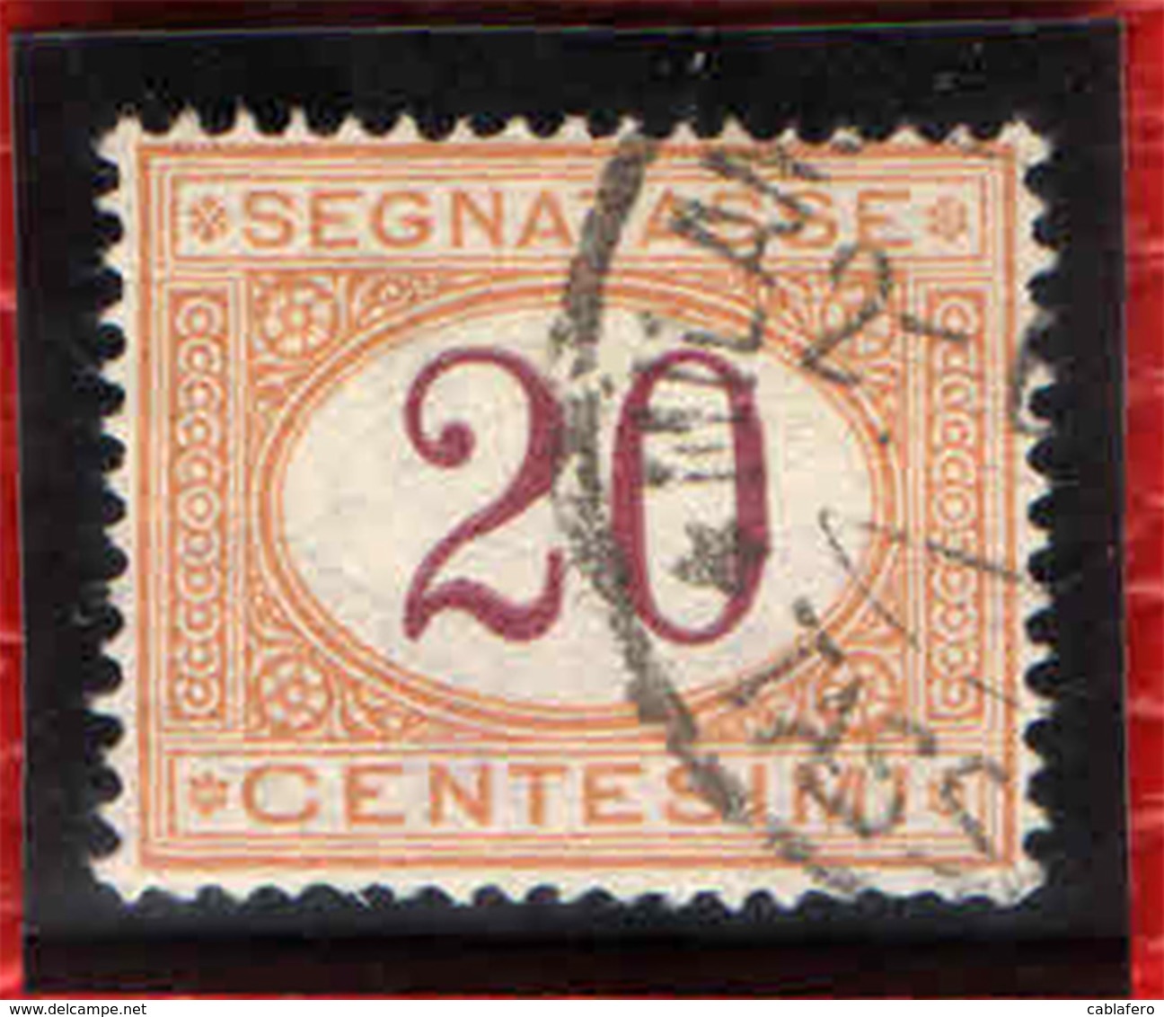 ITALIA REGNO - 1894 - CIFRE AL CENTRO - 20 CENT. - USATO - Portomarken