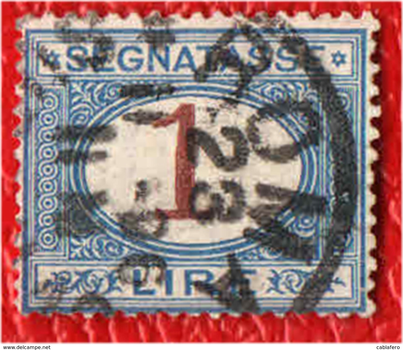 ITALIA REGNO - 1894 - CIFRE AL CENTRO - 1 LIRA - USATO - Portomarken