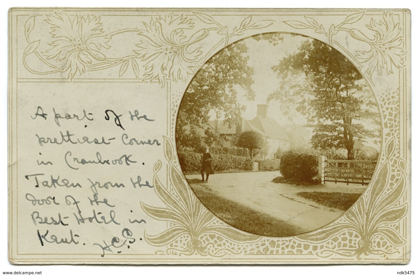 KENT : CRANBROOK - HOTEL, 1904 / ADDRESS - OAK COTTAGE, CRANBROOK (CRUMP) - Other & Unclassified