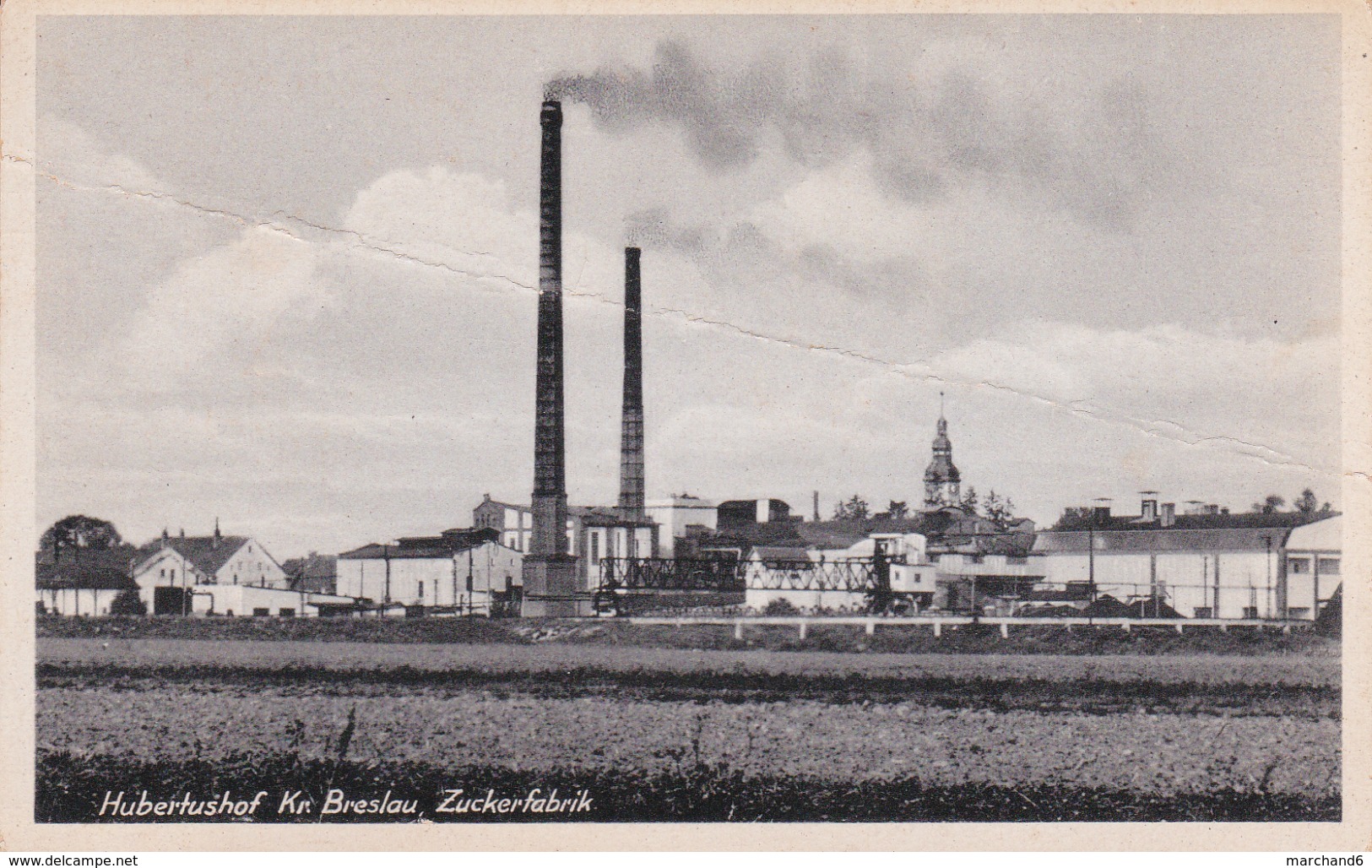 Autriche Hubertushof Kr Breslau Zuckerfabrik éditeur Franz Streitenberger N°4130/41 - Autres & Non Classés