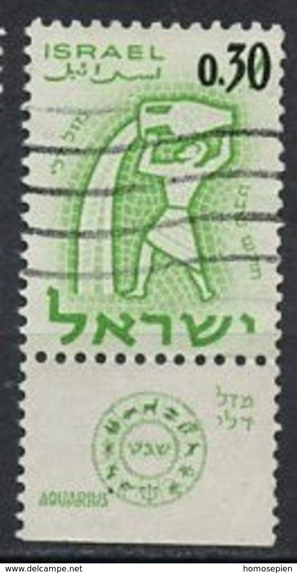 Israël 1962 Y&T N°213 - Michel N°251 (o) - 30s32a Verseau - Avec Tabs - Gebraucht (mit Tabs)