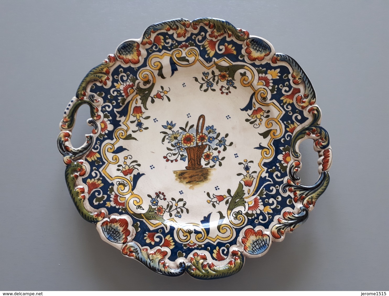 Ancienne Assiette Rouen Porcelaine Faience Numéroté  & - Rouen (FR)