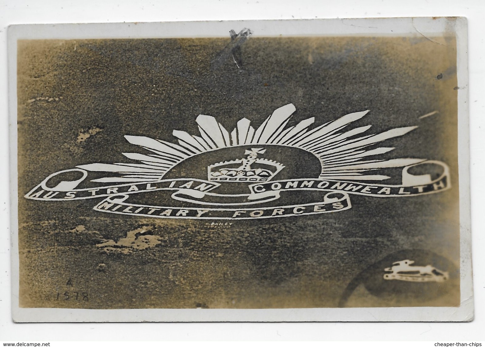 Emblem - Australian Commonwealth Military Forces - Probably Heytesbury Camp (RBAA) - 2 Cards - Other & Unclassified