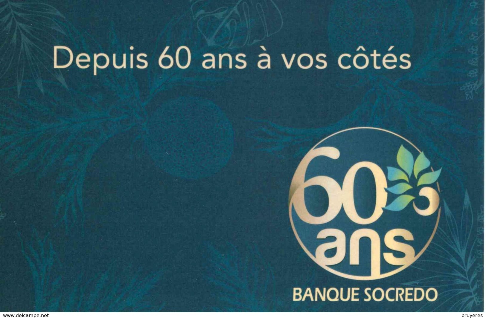 Entier Postal De 2019 De POLYNESIE Fr. Sur CP Avec Timbre Et Illust. "Depuis 60 Ans à Vos Côtés - BANQUE SOCREDO" - Postal Stationery