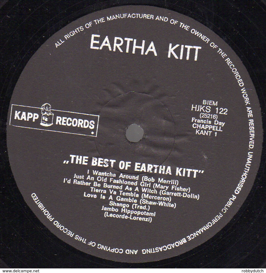 * LP *  THE BEST OF EARTHA KITT - Jazz