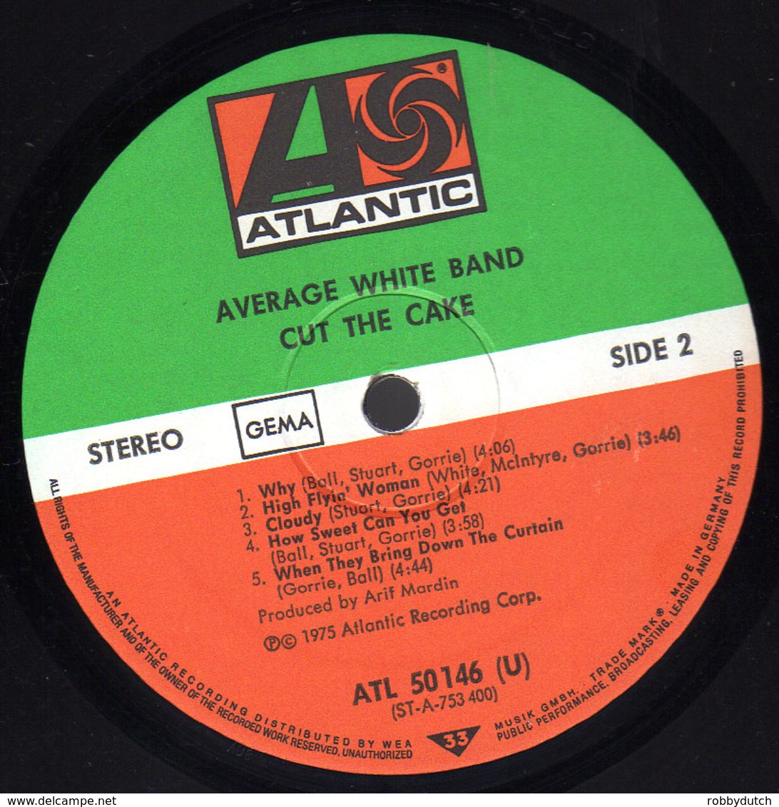 * LP *  AVERAGE WHITE BAND - CUT THE CAKE (Germany 1975) - Soul - R&B