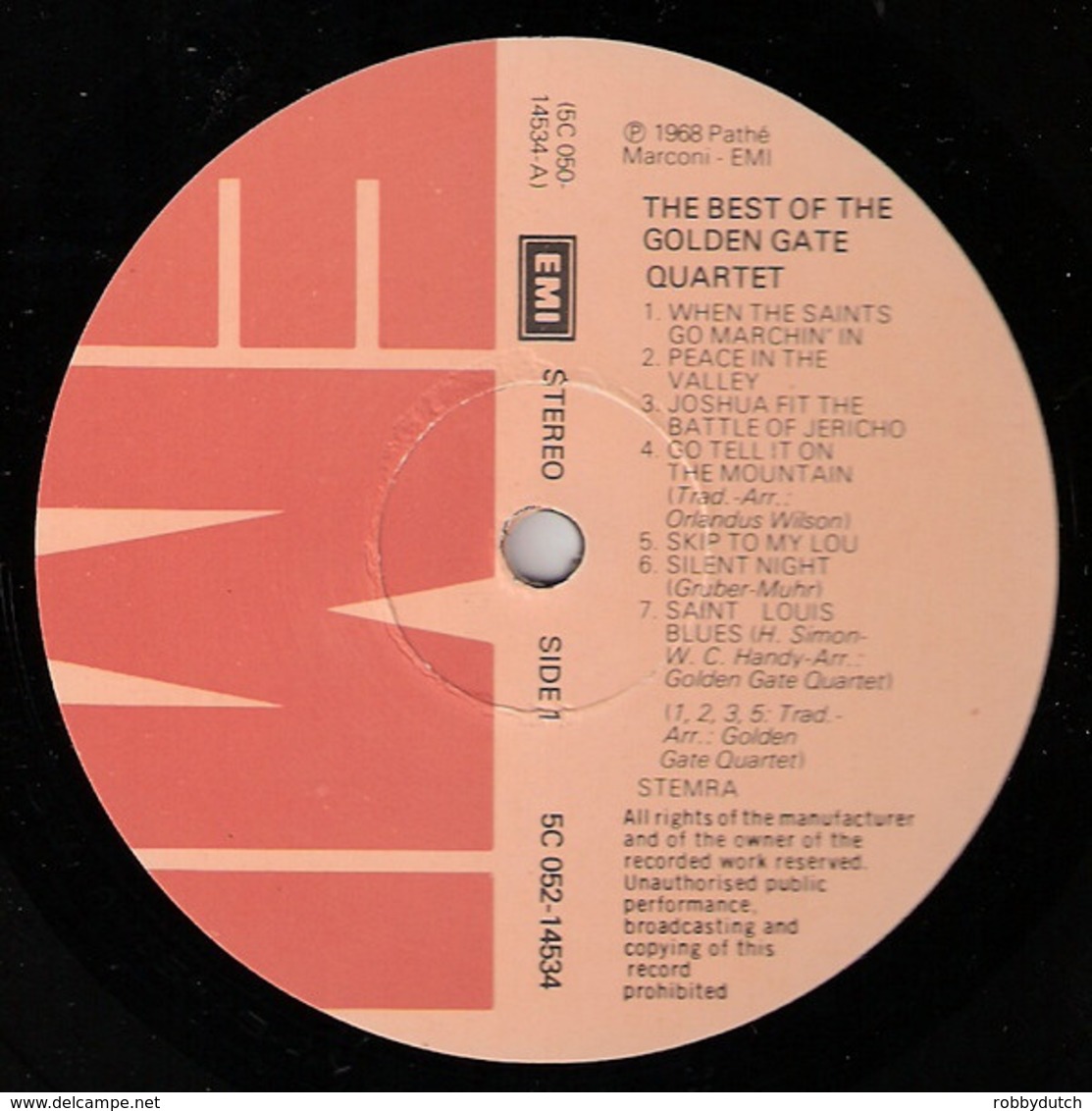 * LP *  THE BEST OF THE GOLDEN GATE QUARTET (Holland 1968 EX!!!) - Soul - R&B