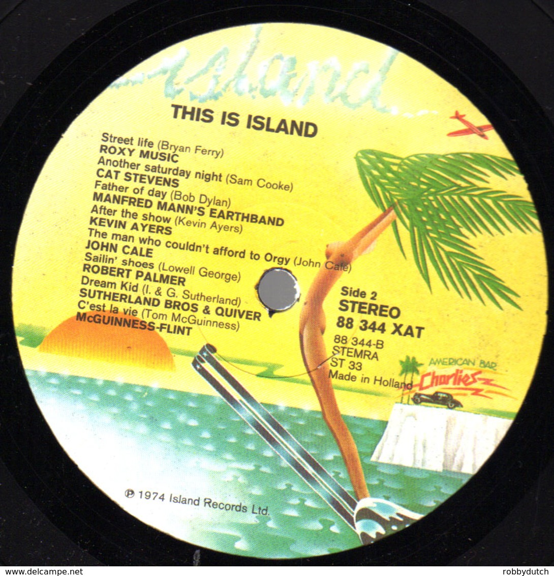 * LP *  THIS IS ISLAND - SPARKS, ROXY MUSIC, URIAH HEEP< BRYAN FERRY, CAT STEVENS A.o. (Holland 1974) - Compilations