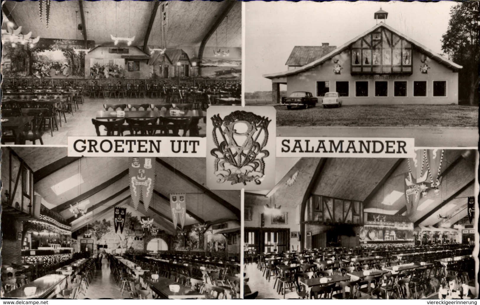 ! Ansichtskarte Aus  Buggenhout Bos, Groeten Uit, Bierhalle Salamander, 1959, Ostflandern, Belgien - Buggenhout