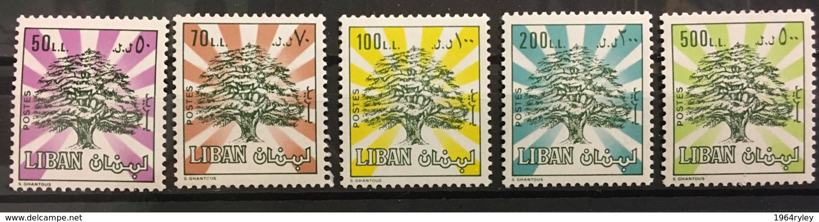 LEBANON - MNH** - 1989 - # 497/501 - Lebanon