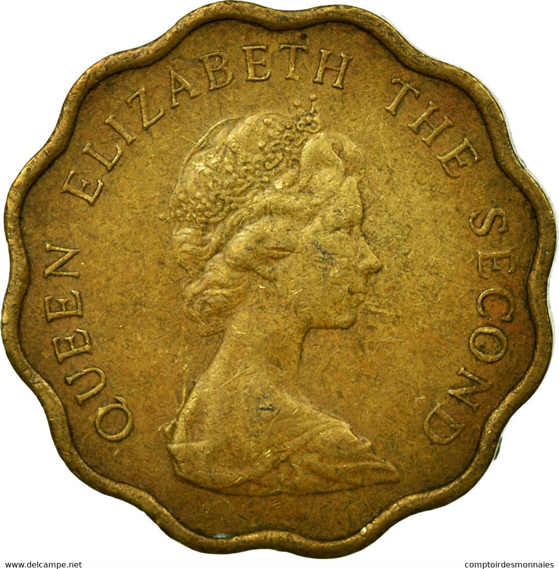 Monnaie, Hong Kong, Elizabeth II, 20 Cents, 1975, TTB, Nickel-brass, KM:36 - Hong Kong