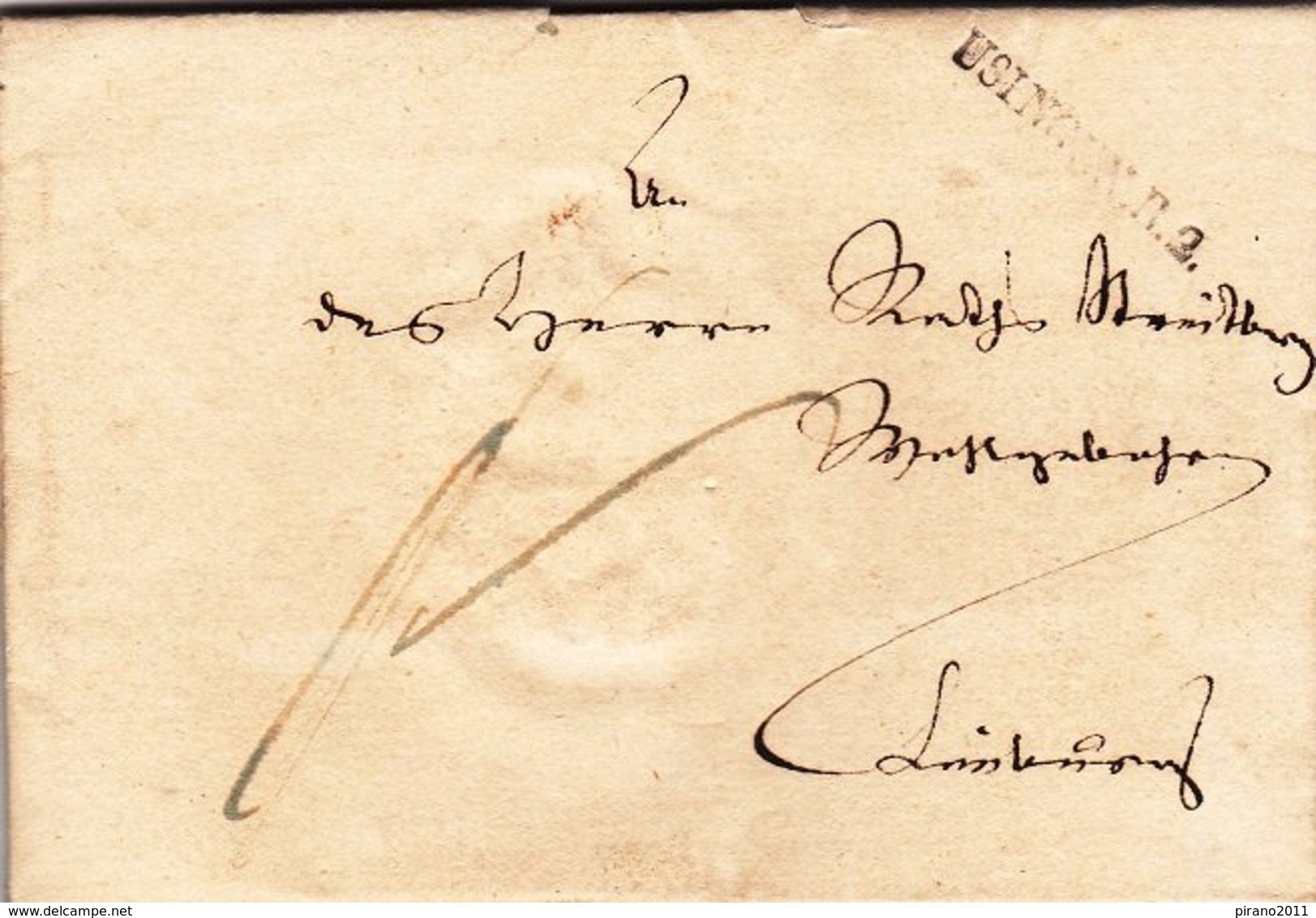 Usingen; Brief Von 1831 - Documents Historiques