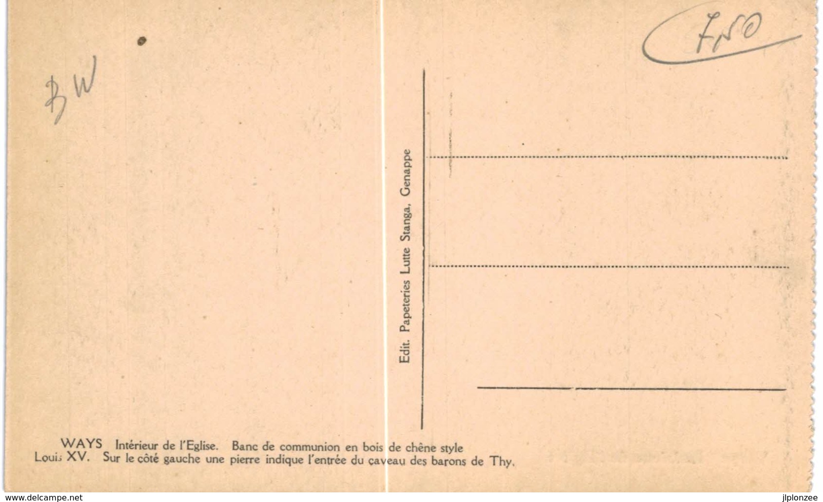 WAYS  Intérieur De L' église. - Genappe