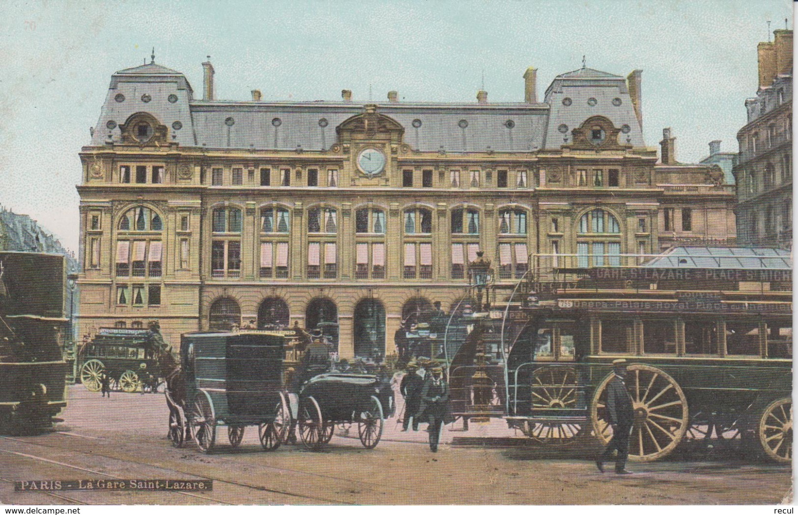 PARIS -  La Gare Saint Lazare - Métro Parisien, Gares