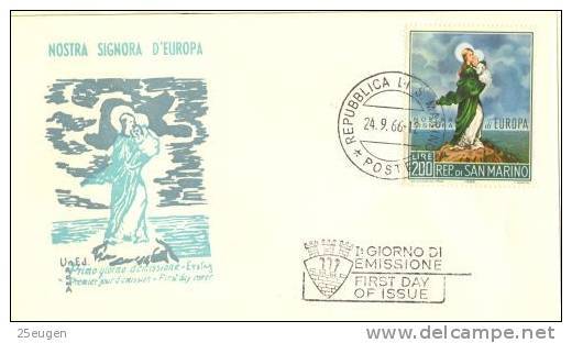 SAN MARINO 1966  EUROPA  CEPT FDC - 1966