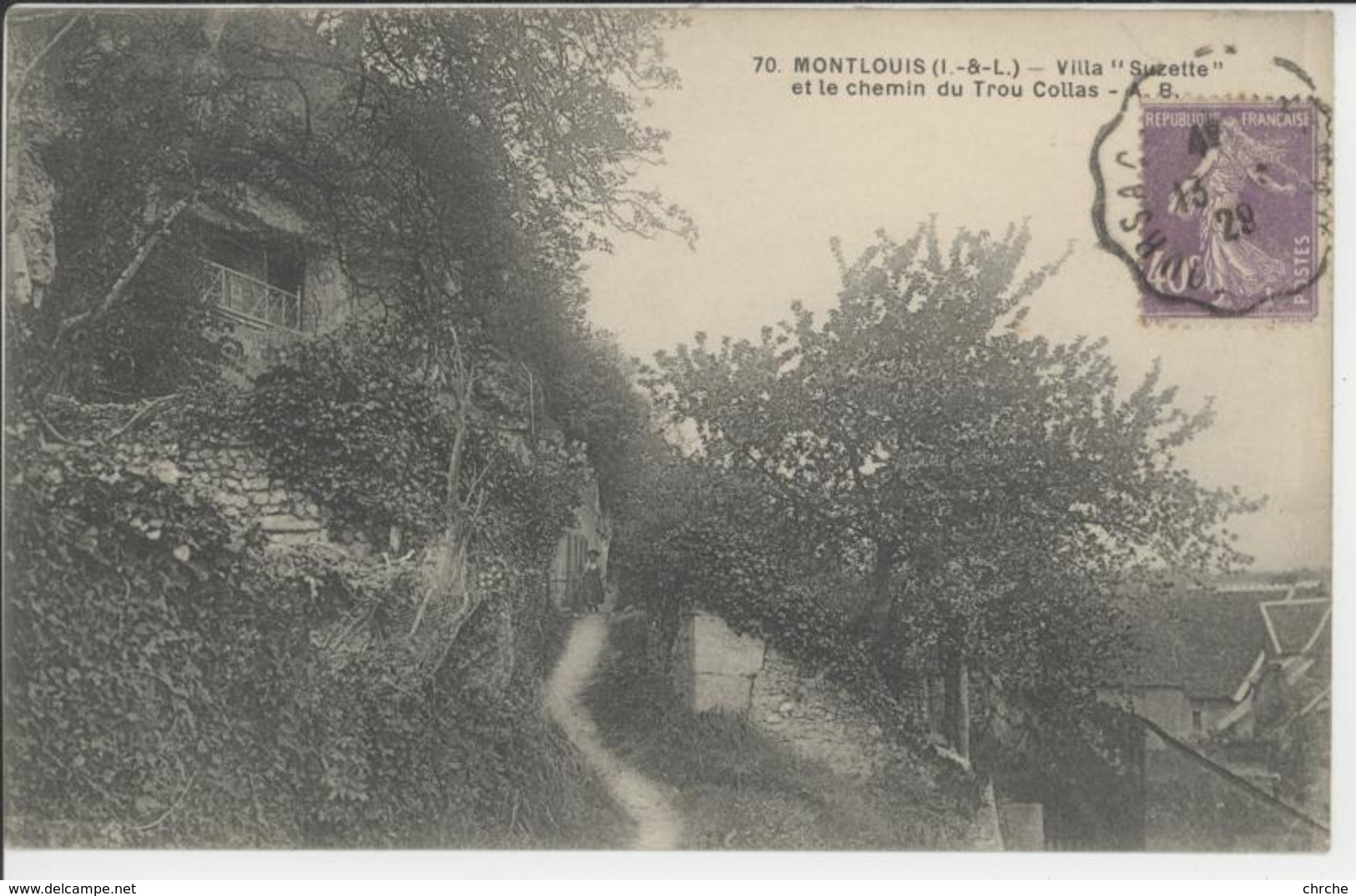 37 - MONTLOUIS  (I.-etL.) - Villa "Suzette" Et Le Chemin Du Trou Collas - Autres & Non Classés