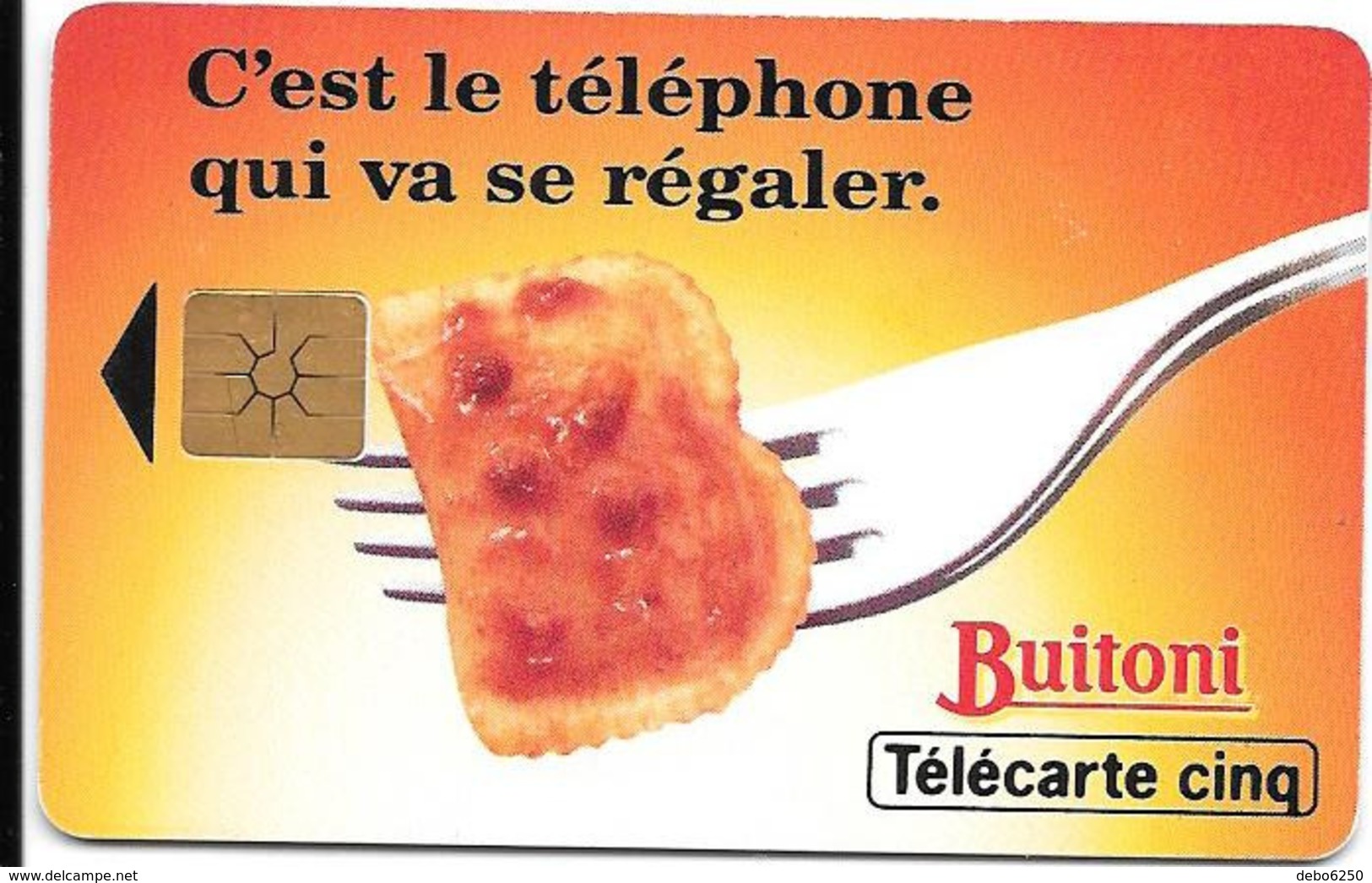 Télécarte BUITONI 5U Le Téléphone Va Se Régaler - Privat