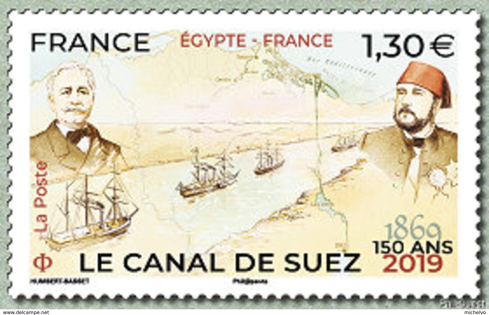 France 2019 - Le Canal De Suez 150 Ans ** (émission Commune France - Egypte) - Unused Stamps