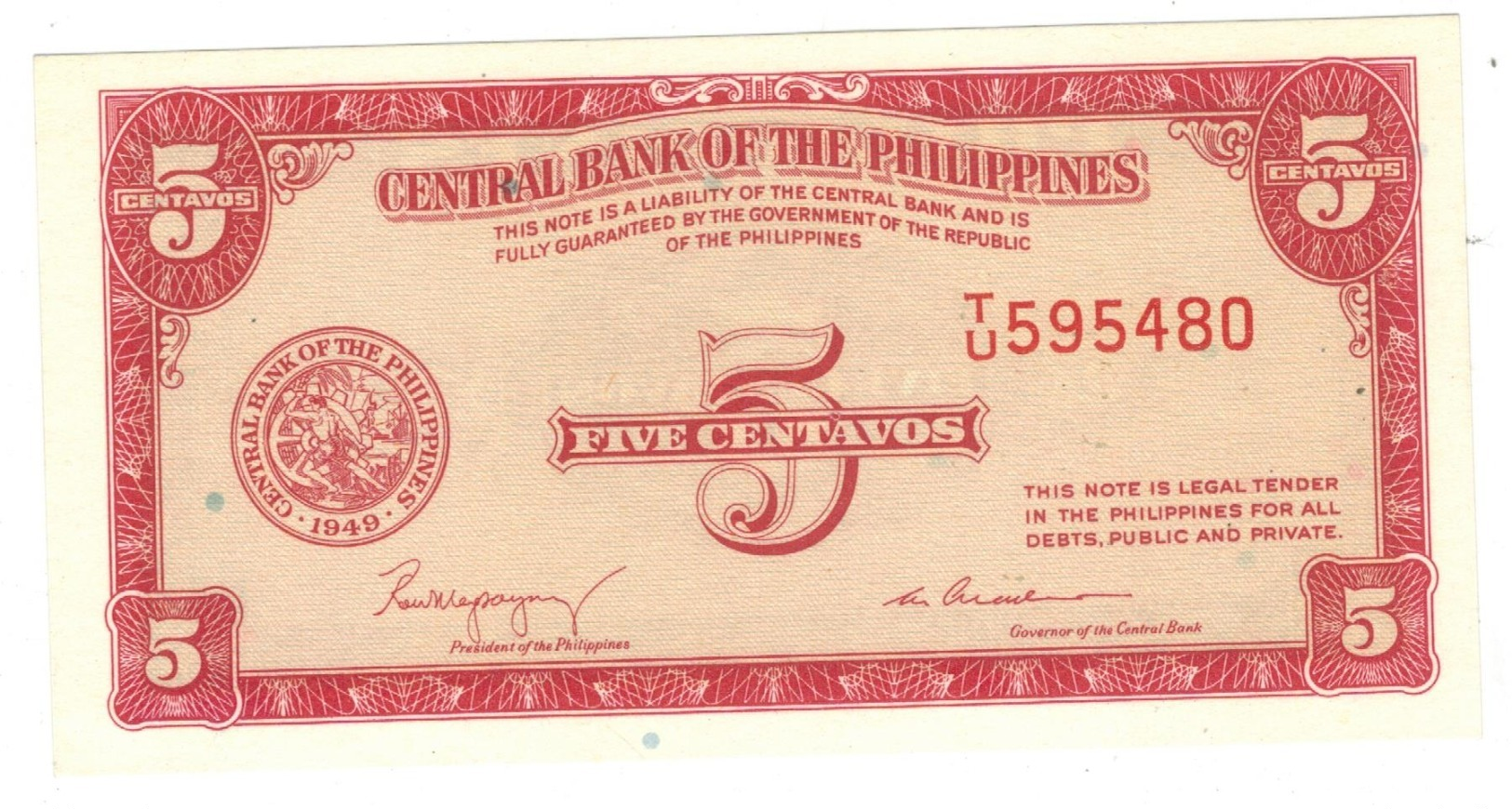 Philippines 5 Cents. P-126. (W&S) UNC. - Philippines