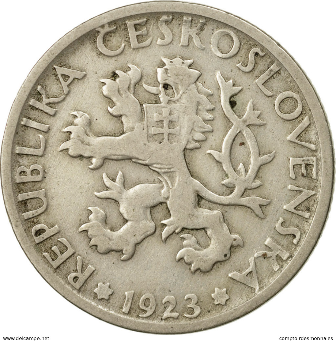 Monnaie, Tchécoslovaquie, Koruna, 1923, TB+, Copper-nickel, KM:4 - Czechoslovakia