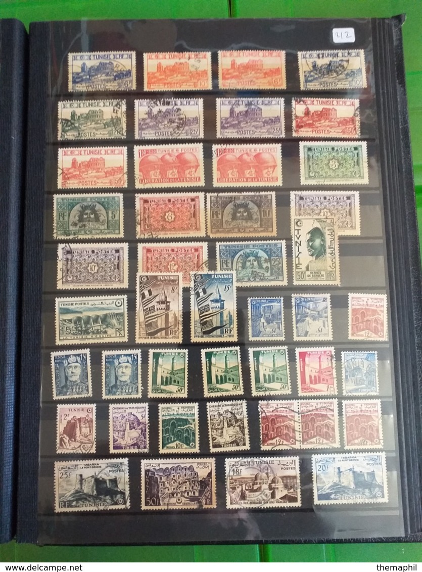 lot n° TH. 1001  TUNISIE un bon classeurs de timbres neufs **