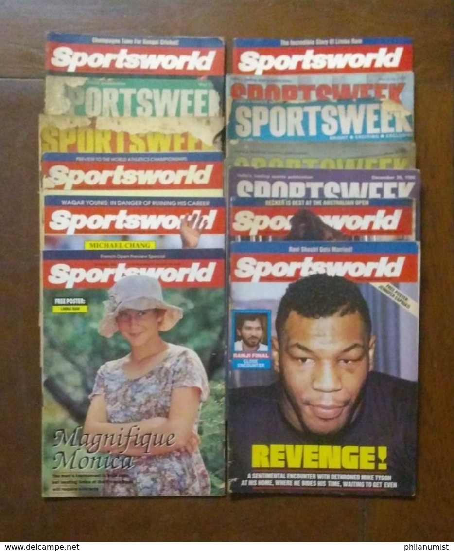 OLD SPORTSWORLD AND SPORTSWEEK MAGAZINE LOT 1980's LOOK !! - 1950-Aujourd'hui