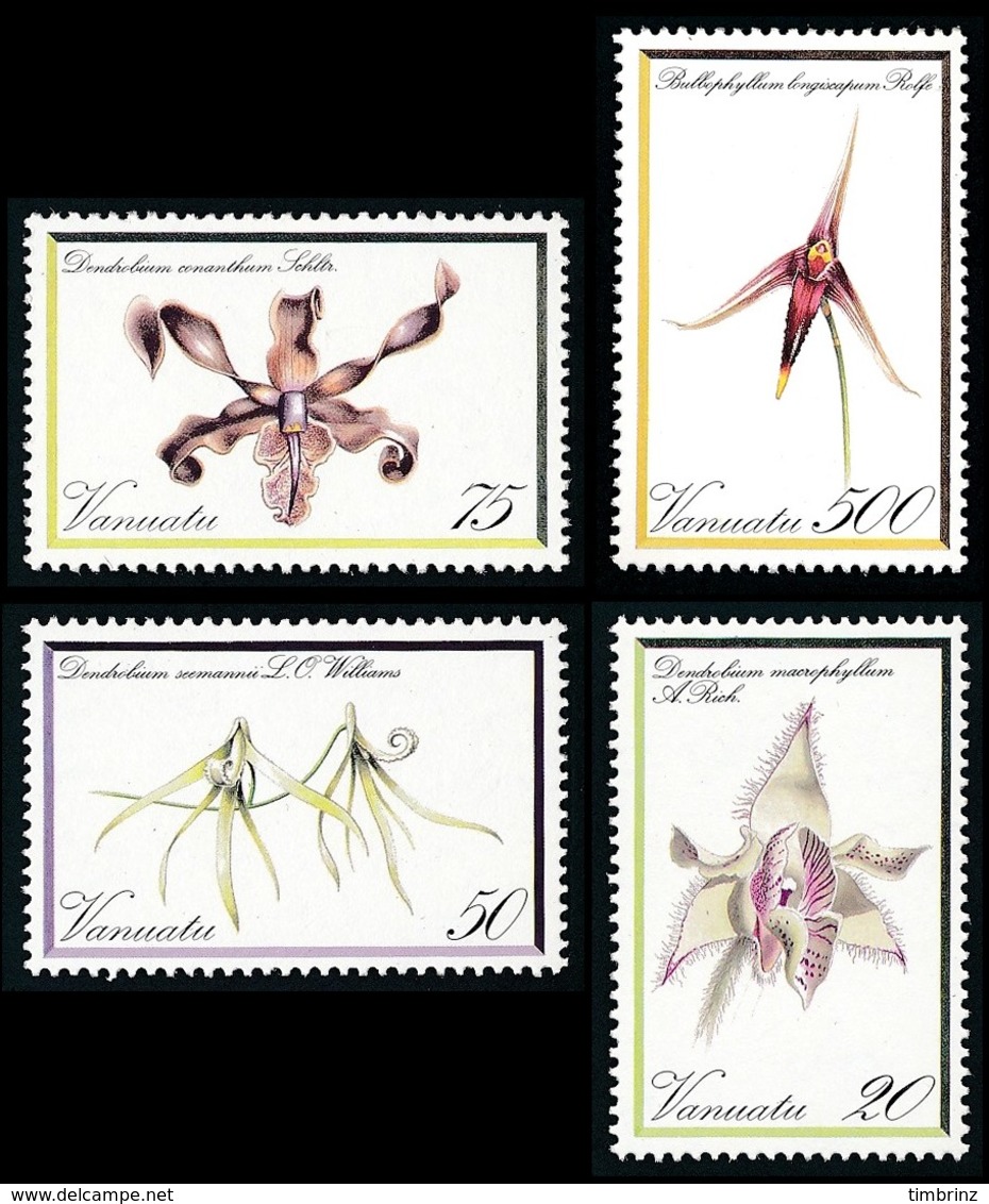 VANUATU 1982 - Yv. 643 à 656 ** TB  Cote= 47,50 EUR - Orchidées (14 Val.)  ..Réf.AFA23285 - Vanuatu (1980-...)