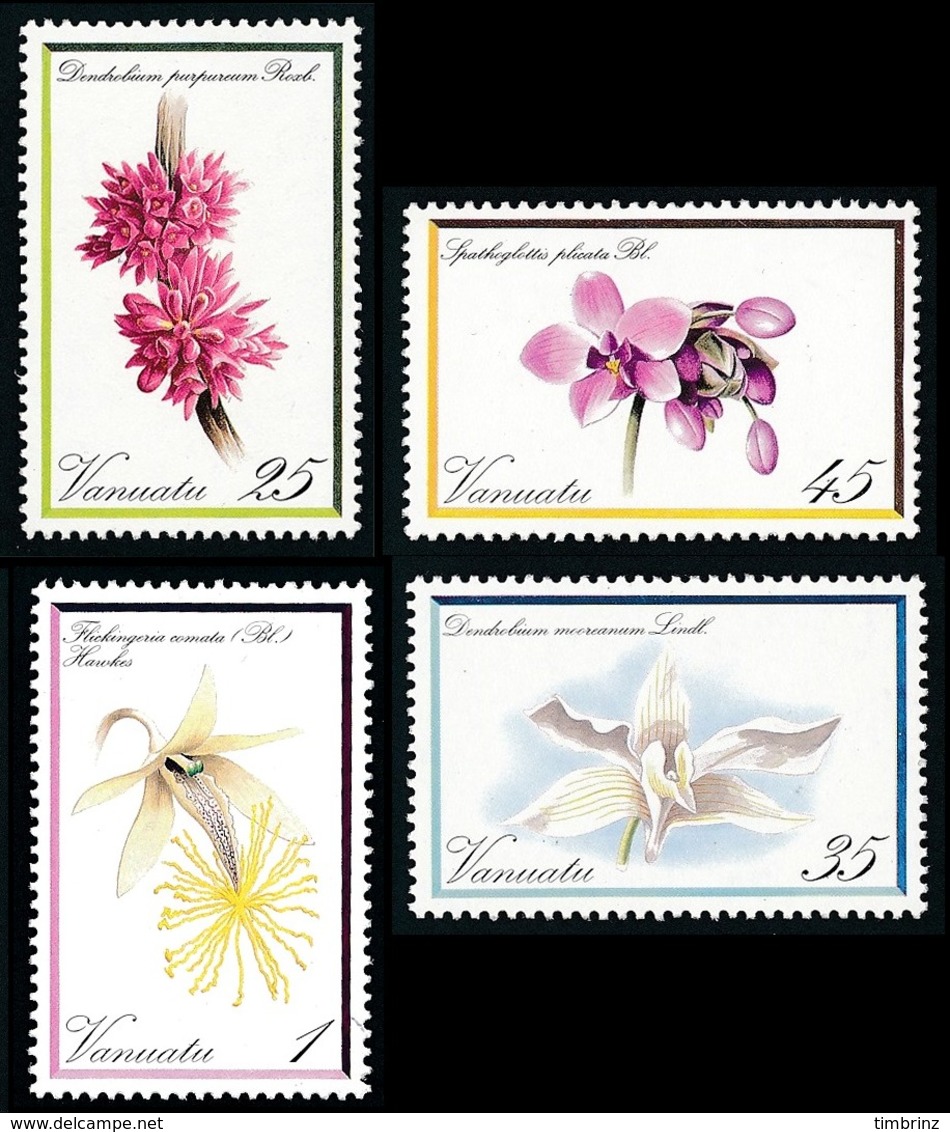 VANUATU 1982 - Yv. 643 à 656 ** TB  Cote= 47,50 EUR - Orchidées (14 Val.)  ..Réf.AFA23285 - Vanuatu (1980-...)