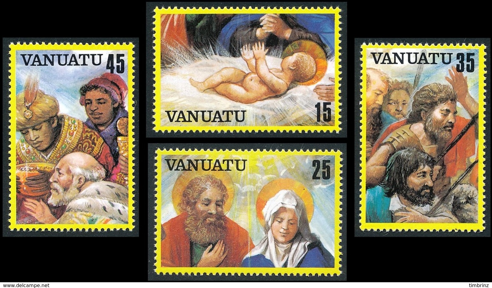 VANUATU 1982 - Yv. 662 663 664 665 ** TB  Cote= 4,20 EUR - Noël 82 (4 Val.) Nativité  ..Réf.AFA23286 - Vanuatu (1980-...)