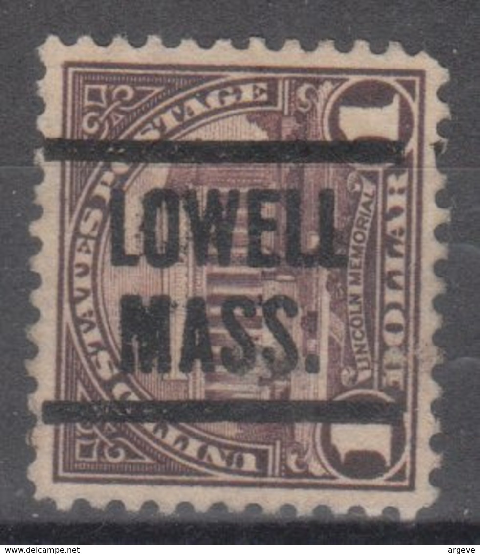 USA Precancel Vorausentwertung Preo, Locals Massachusetts, Lowell 571-204 - Precancels