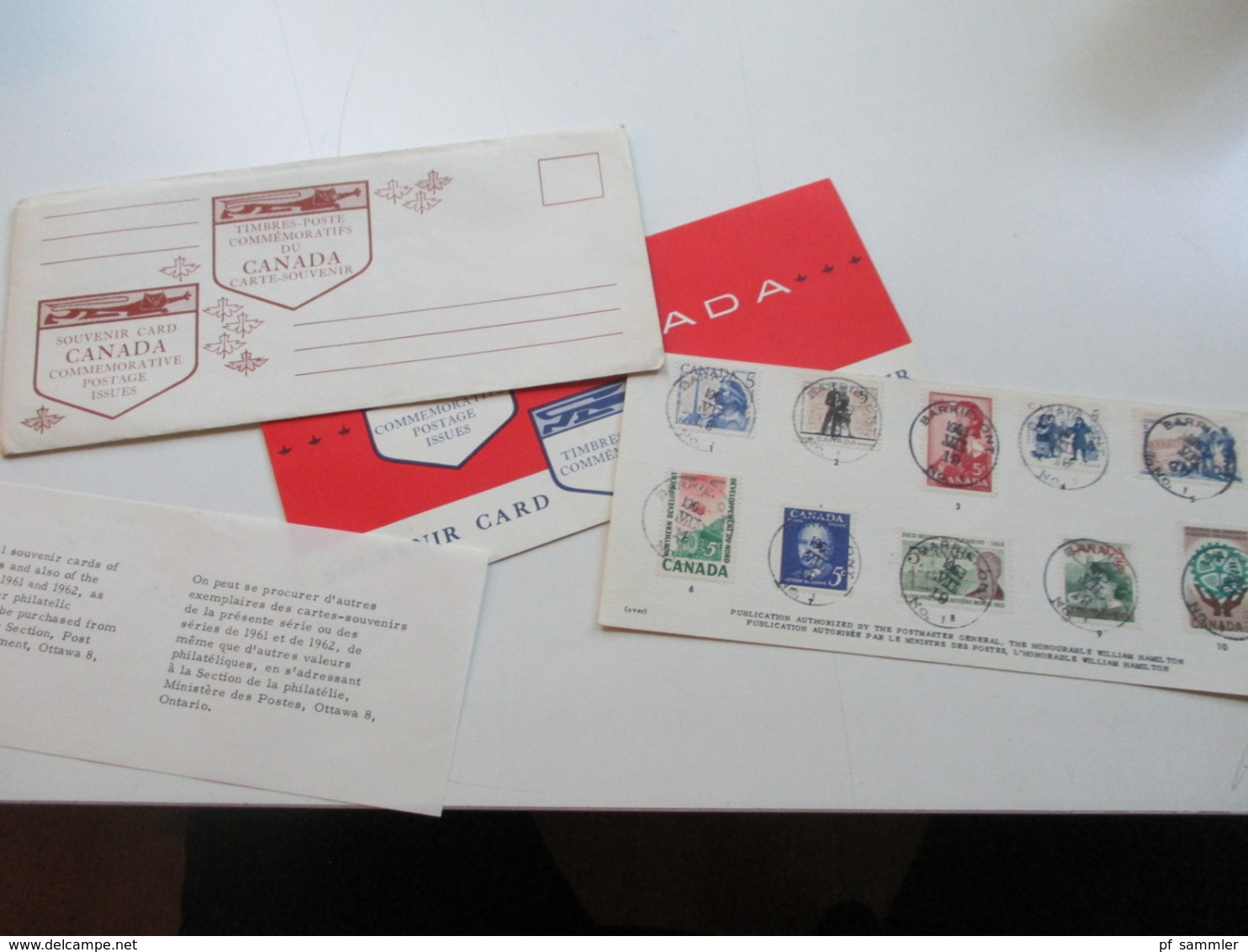 Canda 1963 Series 4 +5 Souvenir Card Gestempelt! Commemorative Postage Issues Im Originalen Umschlag! - Estuches Postales/ Merchandising