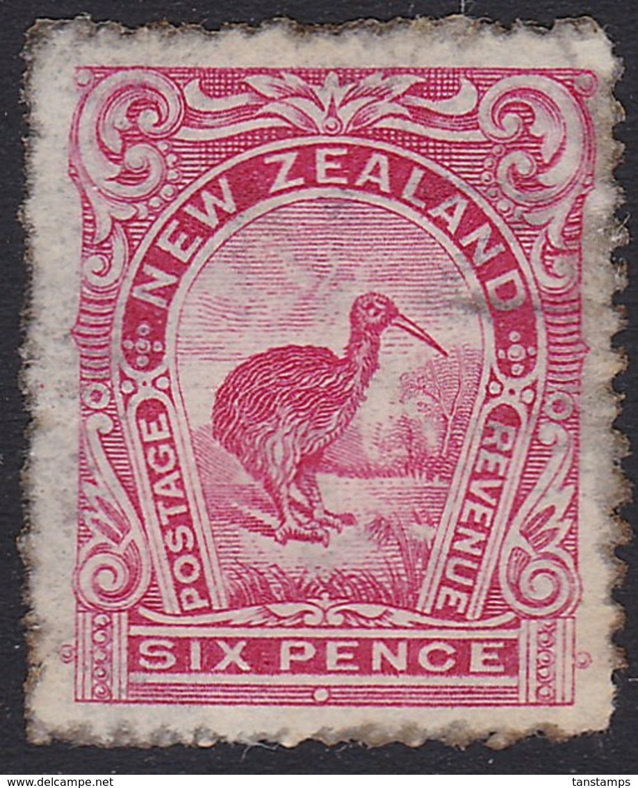6d REDUCED KIWI OG - Unused Stamps