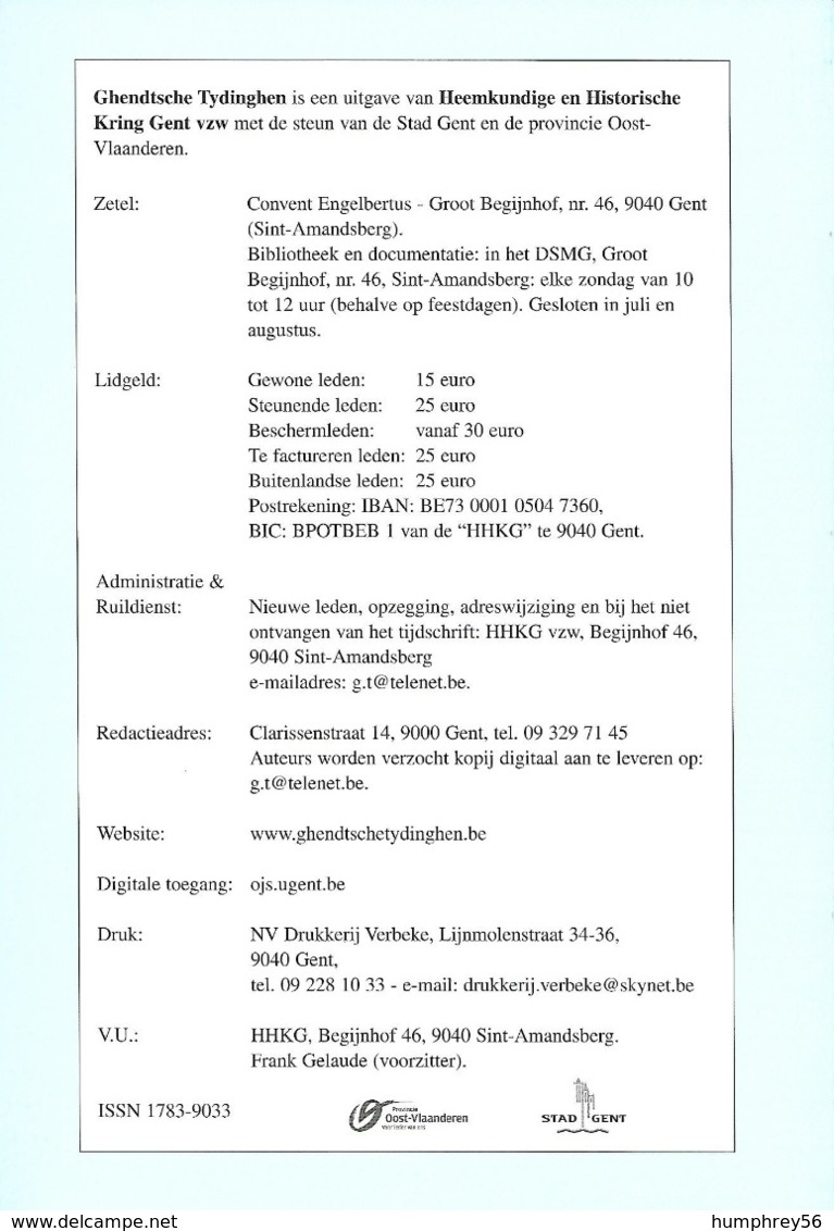 GHENDTSCHE TYDINGHEN - 48e Jaargang - N° 2 - Maart-april 2019 - Geographie & Geschichte