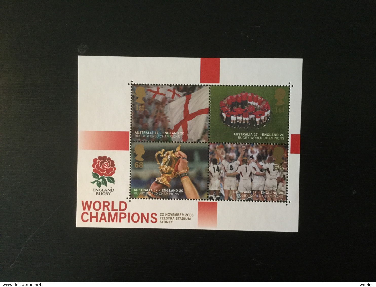 GB 2003 Rugby World Cup England Victory M/S MUH  Sg MS2416 - Blocks & Miniature Sheets