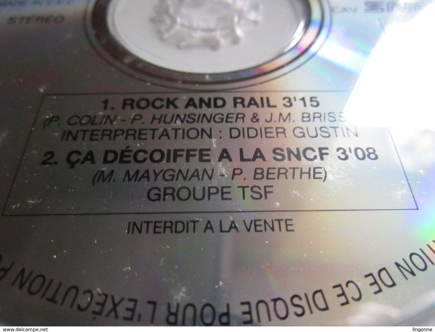 RARE CD SNCF 1992 Région De METZ-NANCY ESPACE QUALITÉ 1) ROCK AND RAIL 2) CA DECOIFFE A LA SNCF - Musique De Films