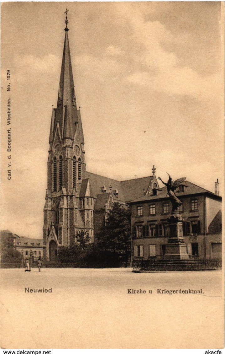 CPA AK Neuwied Kirche U.Kriegerdenkmal GERMANY (895813) - Neuwied