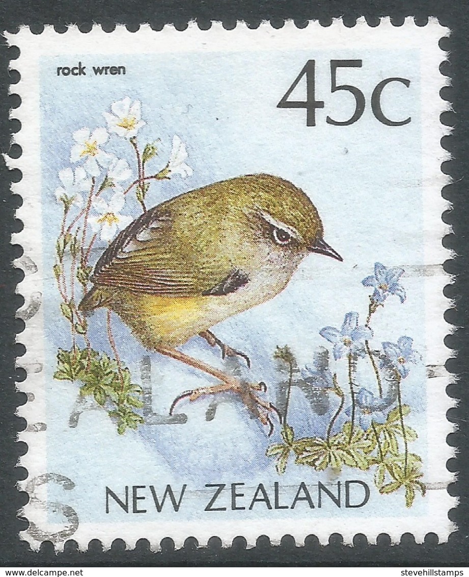 New Zealand. 1988 Native Birds. 45c Used. SG 1463b - Used Stamps