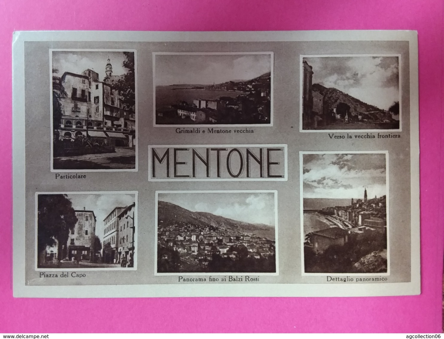 MENTONE- Multivues En Italien, CP Glacée - Menton