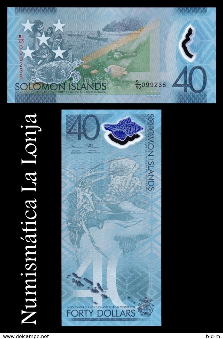 Salomon Solomon 40 Dollars 2019 Pick 37 Polymer SC UNC - Isla Salomon